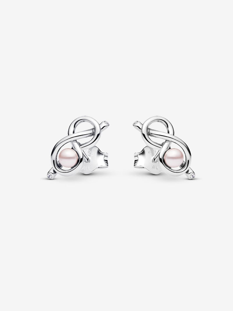 Infinity Knot Stud Earrings - Sterling Silver - 293761C01