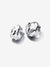 Rippled Small Hoop Earrings - Sterling Silver - 293874C00