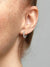 Pavé Heart Hoop Earrings - Sterling Silver - 296317CZ
