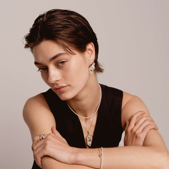 Pearl Bracelet - Silver - 2965PW