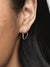 Asymmetric Heart Hoop Earrings - Sterling Silver - 298307C00