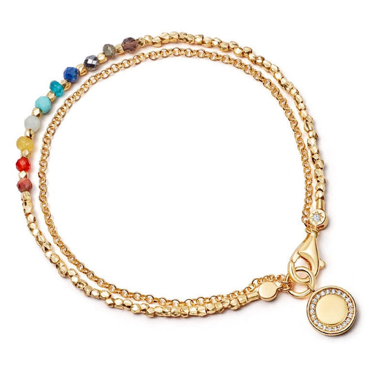 Biography Rainbow Cosmos Charm Bracelet - Gold - 48026YMUB