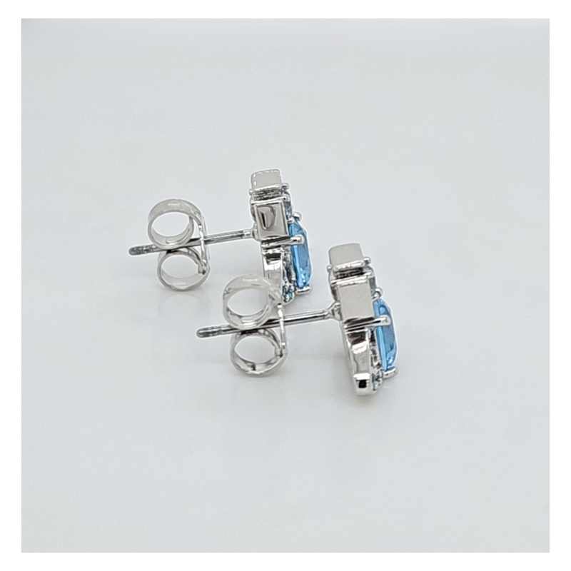 Ismene Earrings - Silver/Light Blue - 6201034M-02P426