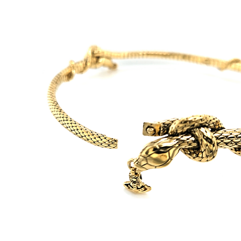 Albane Choker - Antique Gold - 6303003O-02R002-W2