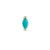 Mini Claw Marquise Cut Turquoise Stud Earring, Butterfly Back - 9ct Yellow Gold - ST-MQ-TURQ