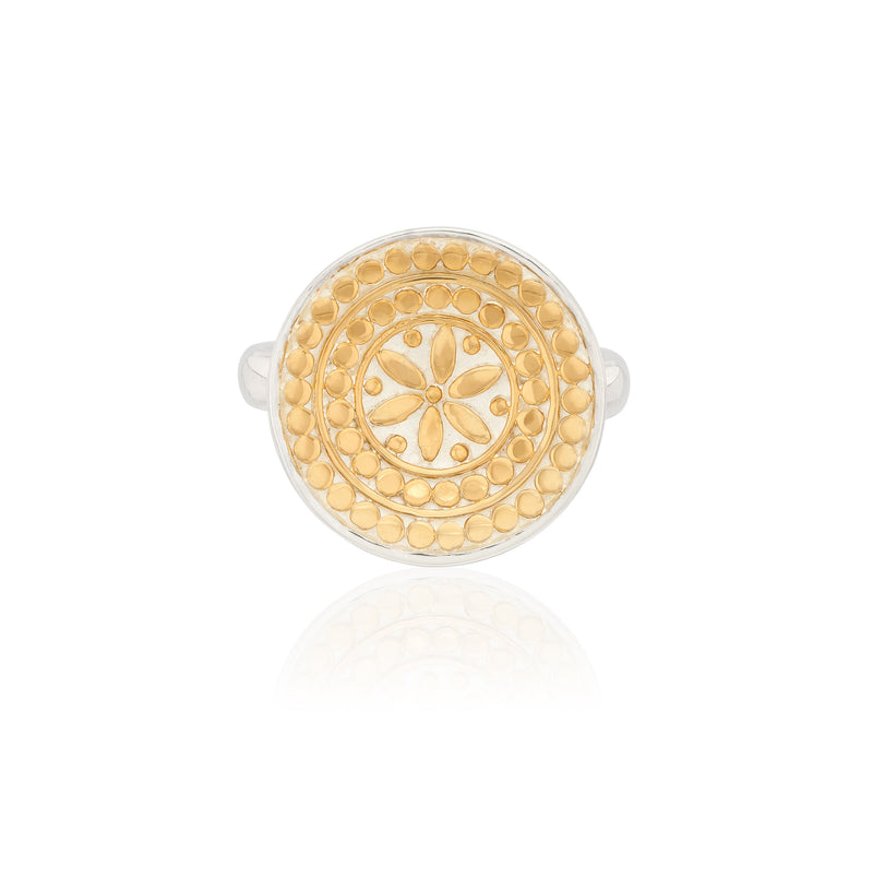 Classic Flower Dish Ring - Gold - 30RG-TWT