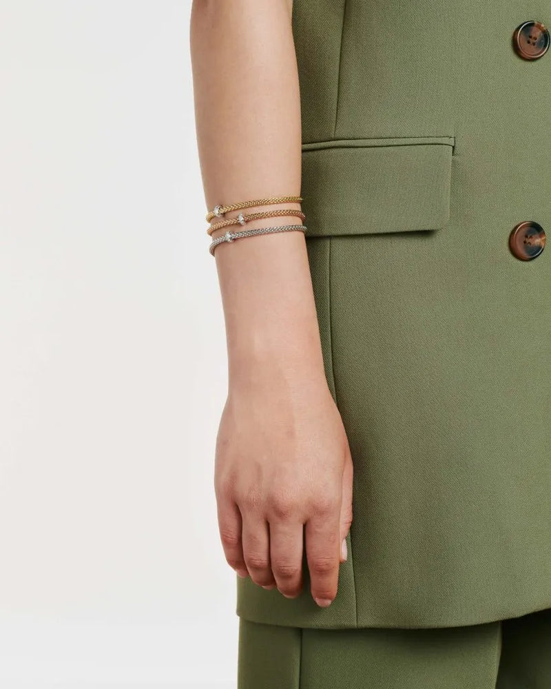 Prima Flex'It Bracelet With Diamonds, Medium - 18ct White Gold - 74508BX_BB_B_XBX_00M