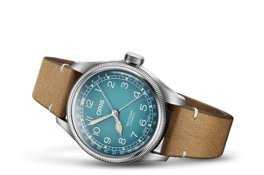 Oris X Cervo Volante Watch, Blue/Olive Brown