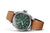 Oris X Cervo Volante Watch, Green/Cognac Brown