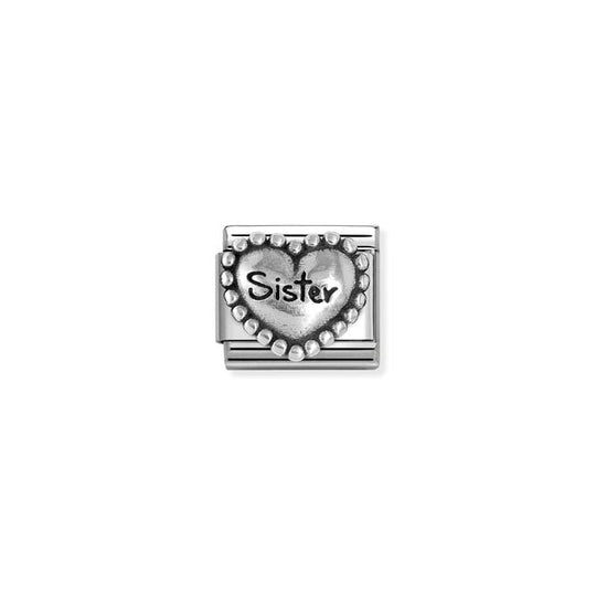Composable Classic Sister Heart Link - Silver - 330101/81