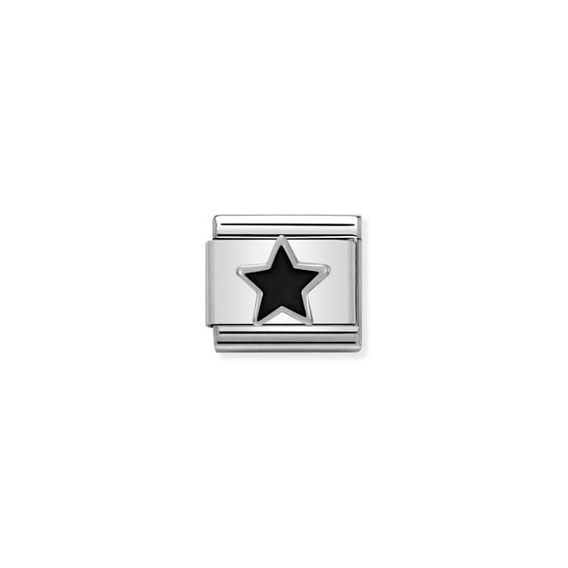 Composable Classic Black Star Link - Silver - 330202/05