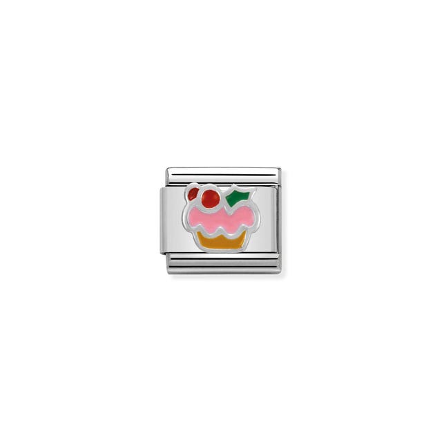 Composable Classic Cupcake Link - Silver - 330204/10