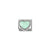 Composable Classic Pastel Green Heart Link - Silver - 330204/35