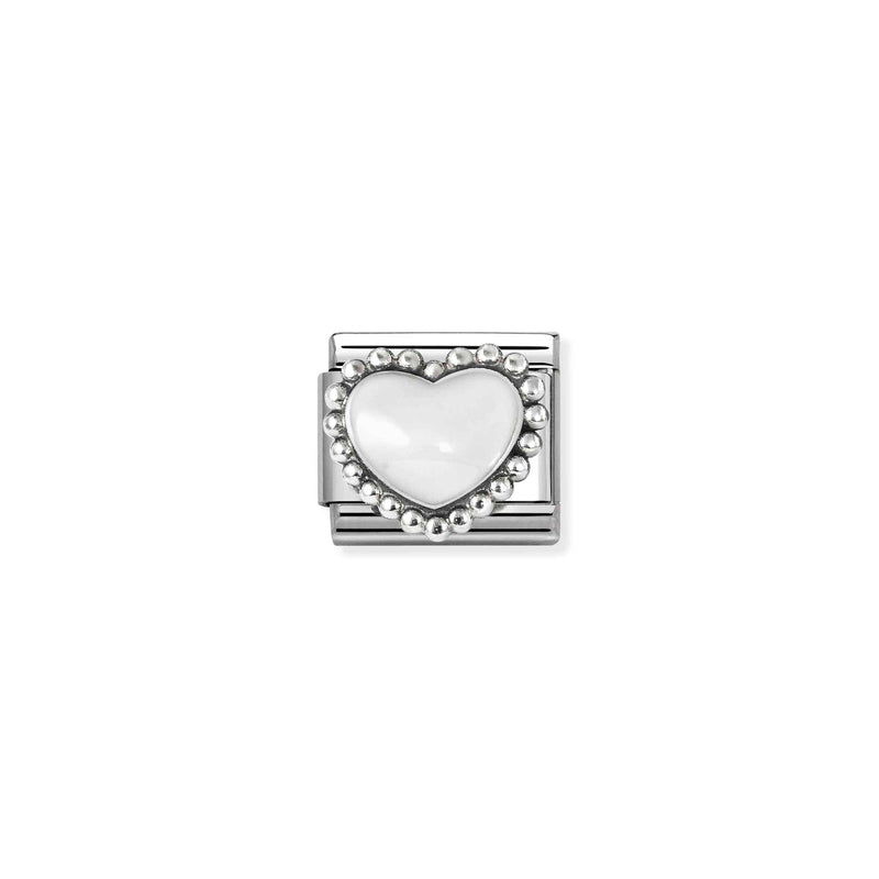 Composable Classic White Heart Link - 330204/36