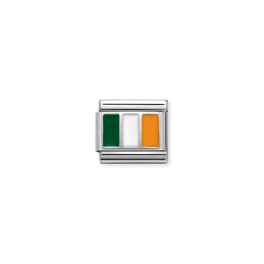 Composable Silver Ireland Flag Link - 330207/06