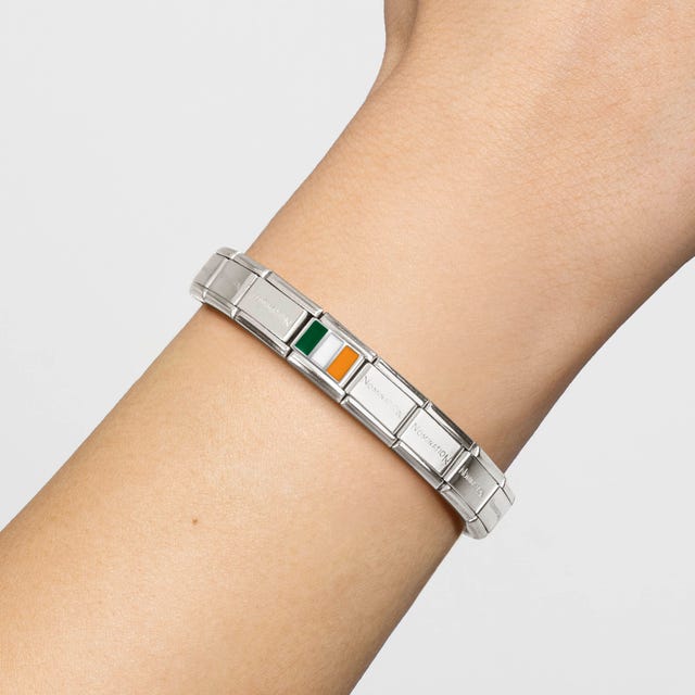 Composable Silver Ireland Flag Link - 330207/06
