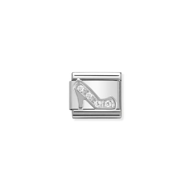 Composable Classic Stiletto Shoe Link - Silver ~ 330304/09