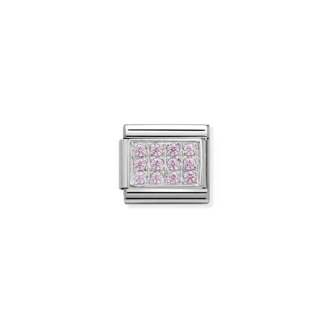 Composable Classic Link With Pink Stones - Silver - 330307/06