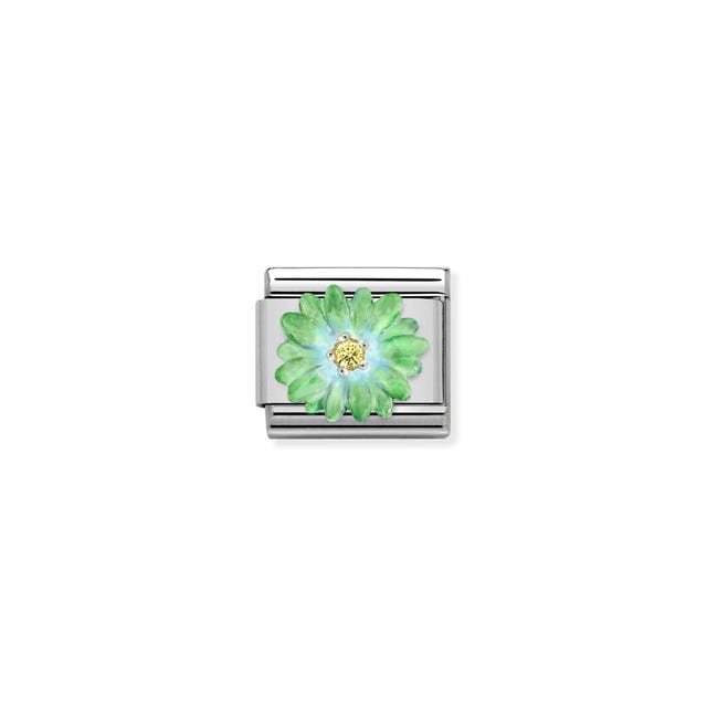 Composable Classic Green Flower Link - 330321/07