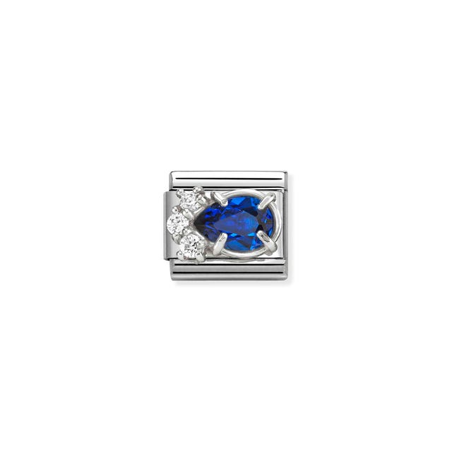Composable Classic Blue Drop Link - Silver - 330329/06