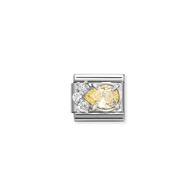 Composable Classic Yellow Drop Link - Silver - 330329/07