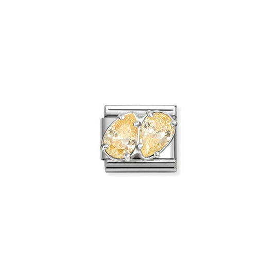 Composable Classic Yellow Double Drops Link - Silver - 330329/15