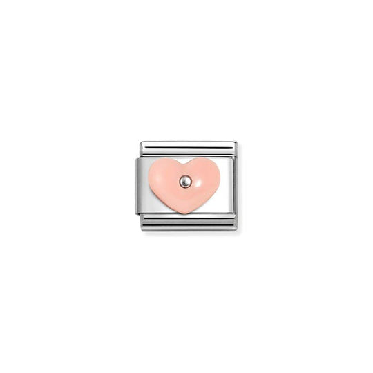 Composable Classic Pink Heart Link - Silver - 330509/18
