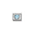 Composable Classic Light Blue Heart Shaped Stone Link - Silver - 330603/006
