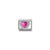 Composable Classic Fuchsia Heart Link - 330605/030