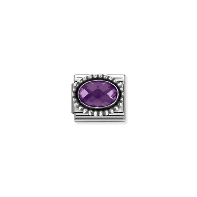 Composable Classic Violet Vintage CZ Link - Silver - 330607/001