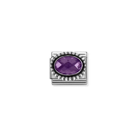 Composable Classic Violet Vintage CZ Link - Silver - 330607/001