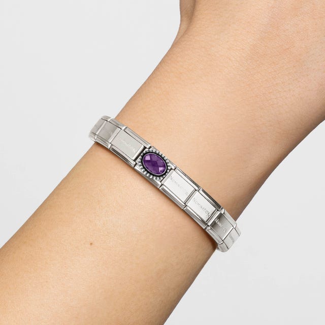 Composable Classic Violet Vintage CZ Link - Silver - 330607/001
