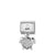 Classic Sea Turtle Drop Link - Silver - 331800/24