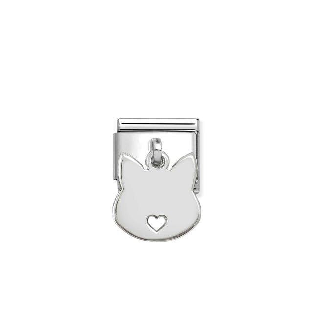 Composable Classic Cat Face Pendant Link - 331801/15
