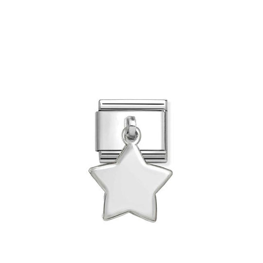Composable Classic Star Plate Pendant Link - Silver - 331801/16