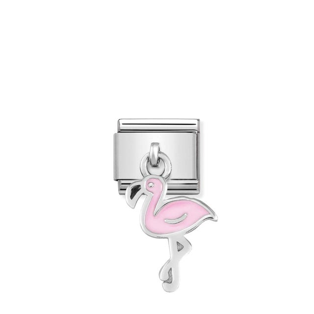 Composable Classic Pink Flamingo Pendant Link - 331805/12