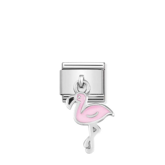 Composable Classic Pink Flamingo Pendant Link - 331805/12