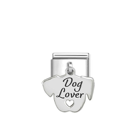 Composable Classic Dog Lover Pendant Link - Silver - 331811/13