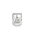 Composable Classic Cat Lover Face Plate Pendant Link - Silver - 331811/14