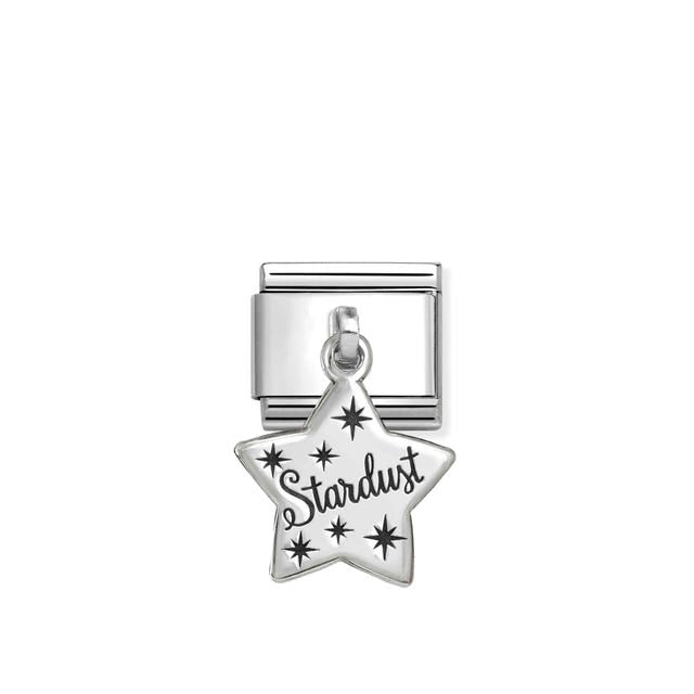 Composable Classic Stardust Star Plate Pendant Link - Silver - 331811/15