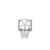 Composable Classic White Flower Butterfly Link - Silver - 331814/05