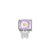 Composable Classic Lilac Daisy Butterfly Link - Silver - 331814/11