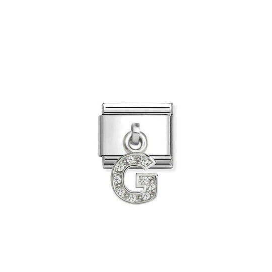 Composable Classic CZ Letter G Pendant Link - Silver - 331818/07