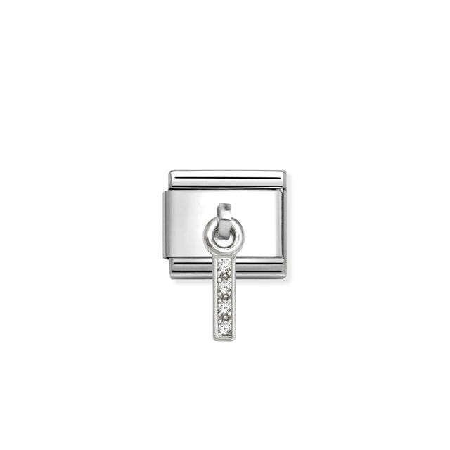 Composable Classic CZ Letter I Pendant Link - Silver - 331818/09