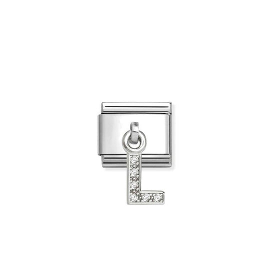 Composable Classic CZ Letter L Pendant Link - Silver - 331818/12