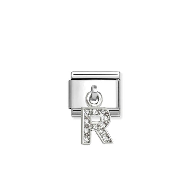 Composable Classic CZ Letter R Pendant Link - Silver - 331818/18