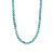 Turquoise Bead Necklace - Silver - 34016TQ