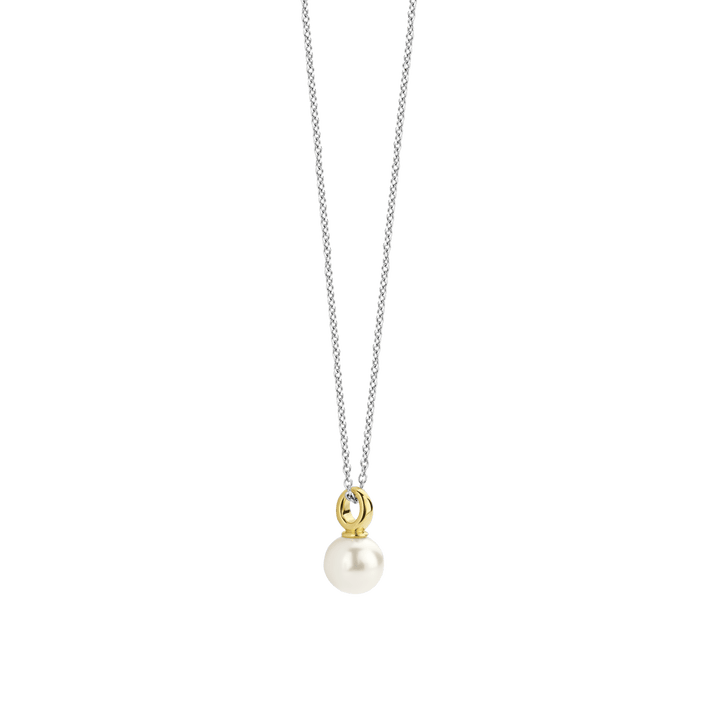 Milano Timeless Pearl Pendant - Silver/Gold - 34037YP/42