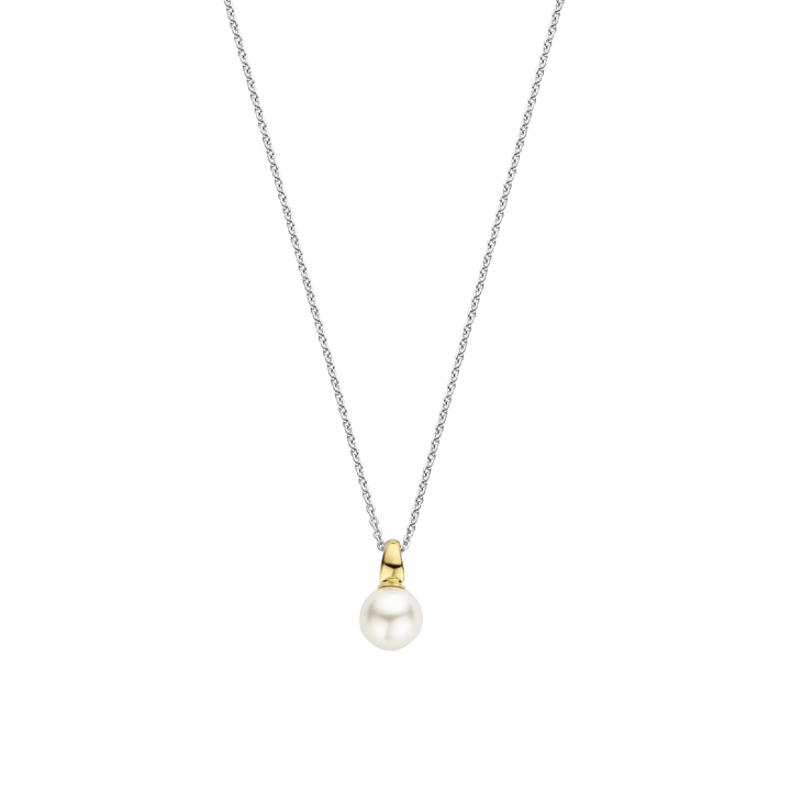 Milano Timeless Pearl Pendant - Silver/Gold - 34037YP/42