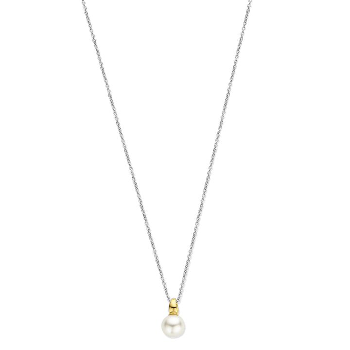 Milano Timeless Pearl Pendant - Silver/Gold - 34037YP/42